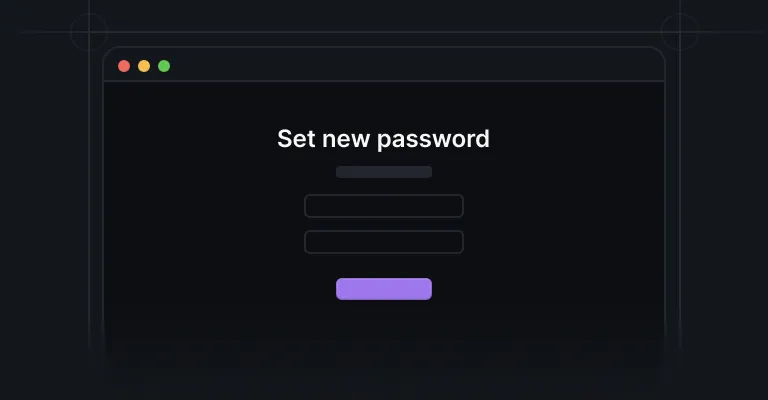 Forgot password pages